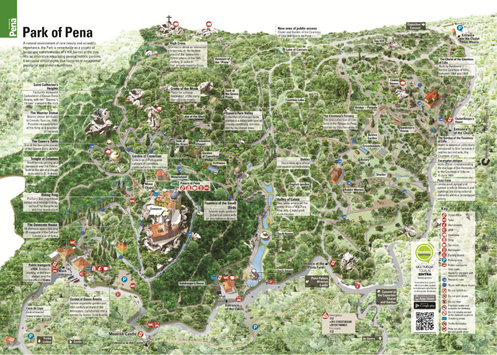 Pena Palace Map