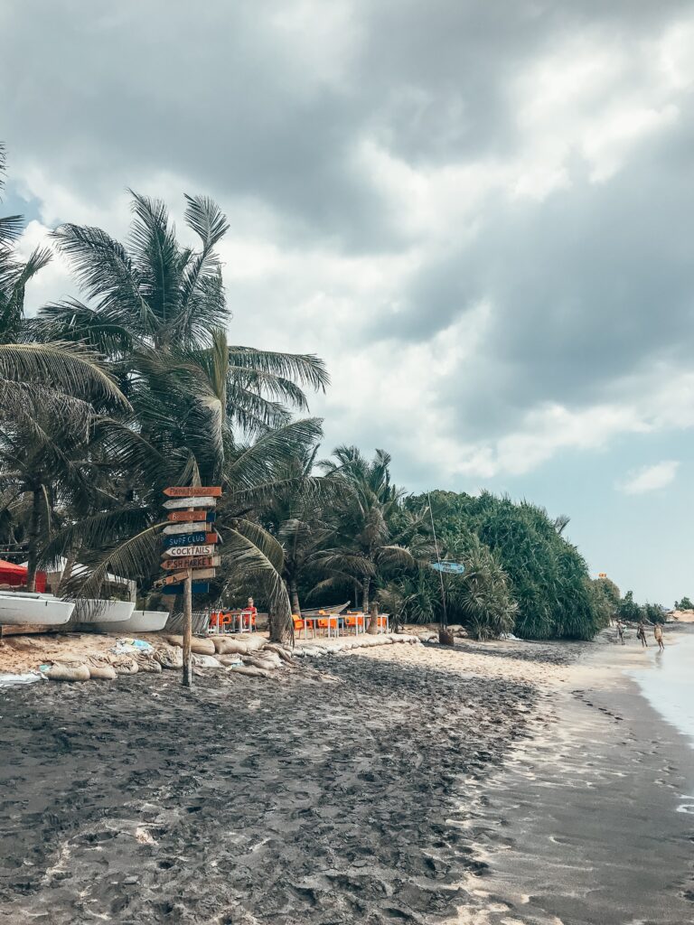 black sand beach mirissa