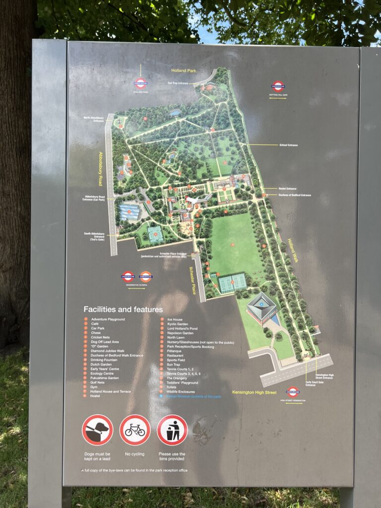 holland park map