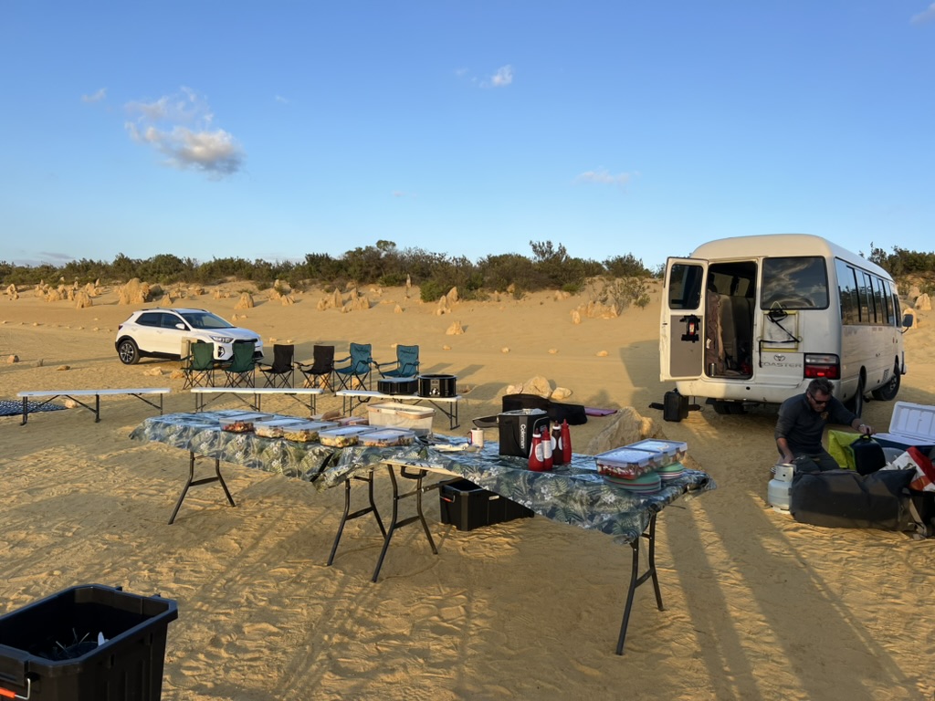 dinner at the pinnacles
